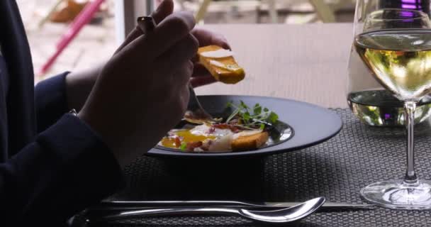 Almuerzo Restaurante — Vídeos de Stock