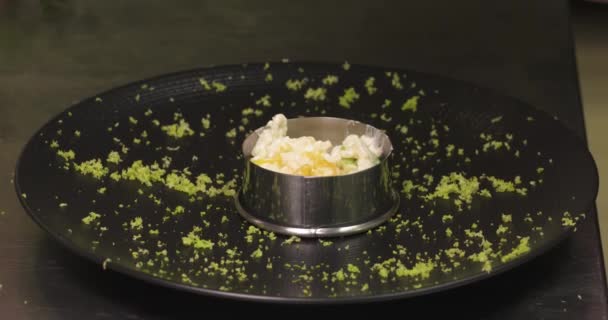 Risotto Crevettes Dans Restaurant Gastronomique — Video