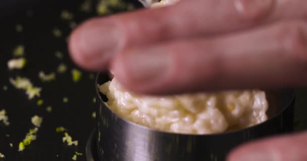 Risotto Crevettes Dans Restaurant Gastronomique — Video