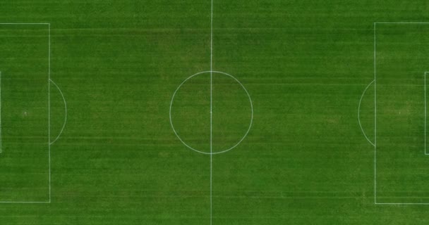Futbol Stadyumunda Havadan Görünümü — Stok video