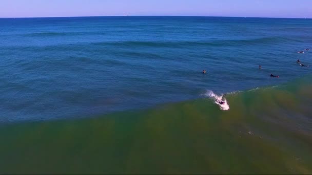 Surfar Oceano Atlântico França — Vídeo de Stock