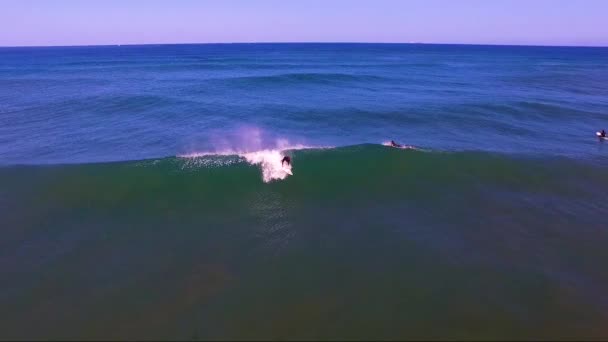 Surf Nell Oceano Atlantico Francia — Video Stock