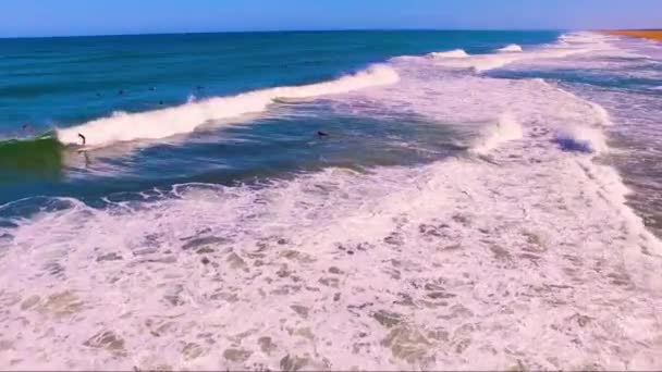 Surfear Océano Atlántico Francia — Vídeos de Stock