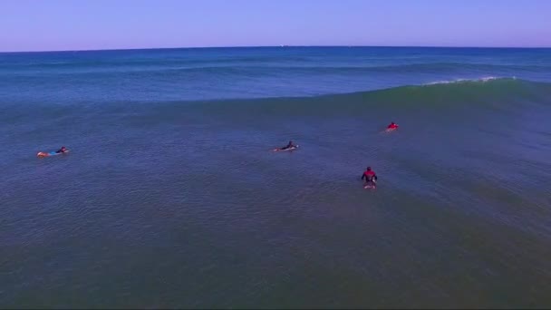 Surfer Sur Océan Atlantique France — Video