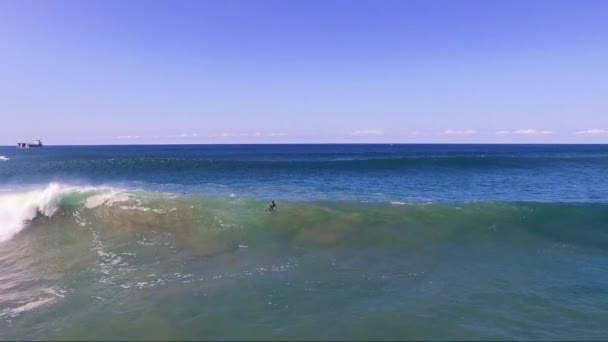 Surfear Océano Atlántico Francia — Vídeos de Stock