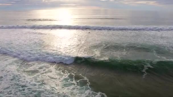 Surfing Atlantic Ocean France — Stock Video