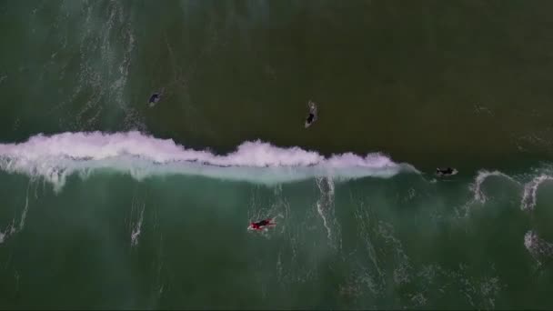 Surfer Sur Océan Atlantique France — Video