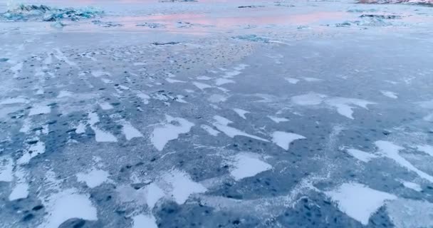 Gletsjer Ijsberglandschap — Stockvideo