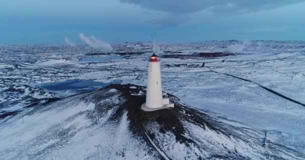 Faro Vista Aérea — Vídeos de Stock