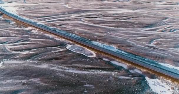 Landschaft Aus Der Luft Island — Stockvideo