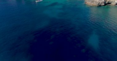 Menorca Adası, Akdeniz, İspanya 'nın hava görüntüleri