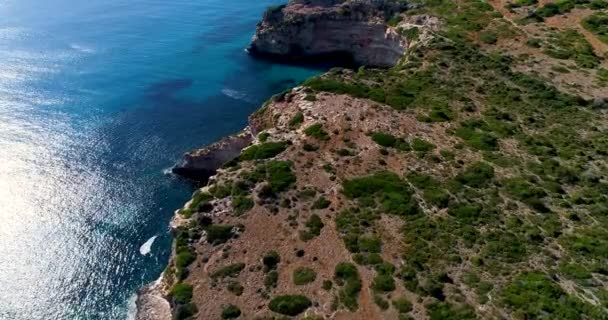 Κλιφ Στην Ισπανική Ακτή — Αρχείο Βίντεο