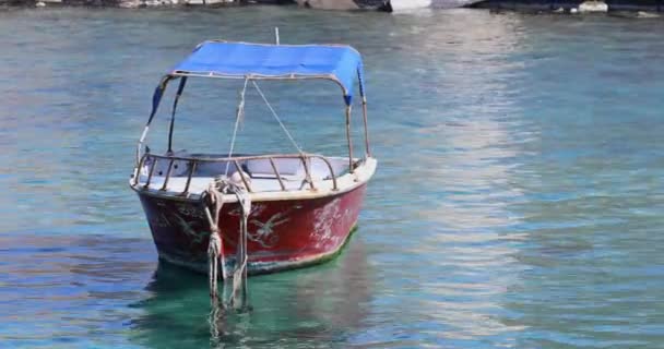 港口渔民船 — 图库视频影像
