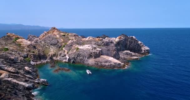 スペインの海岸の空撮 — ストック動画