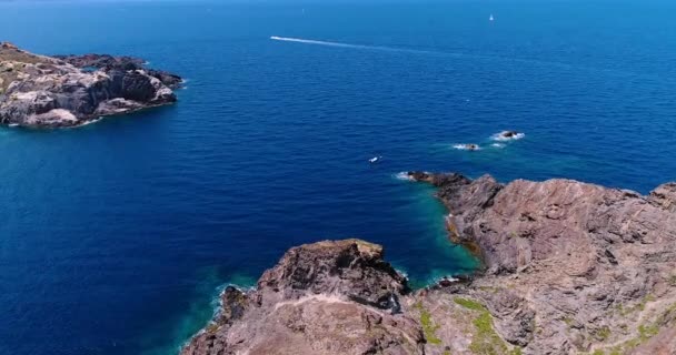 Spanyol Sahil Havadan Görünümü — Stok video