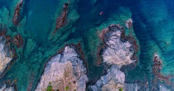 Vista Aérea Costa Española — Vídeo de stock