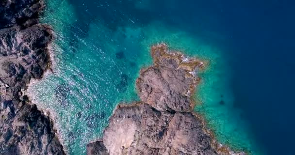 Aerial View Spanish Coast — Stock Video