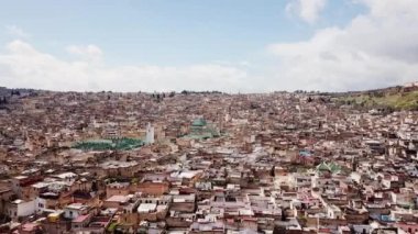 Hava görünümünde Fas fez Medina