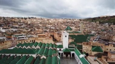 Hava görünümünde Fas fez Medina