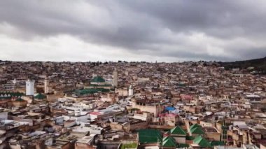 Hava görünümünde Fas fez Medina