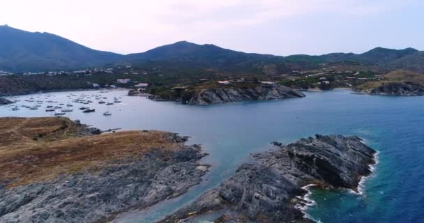 Luftaufnahme Der Spanischen Küste — Stockvideo