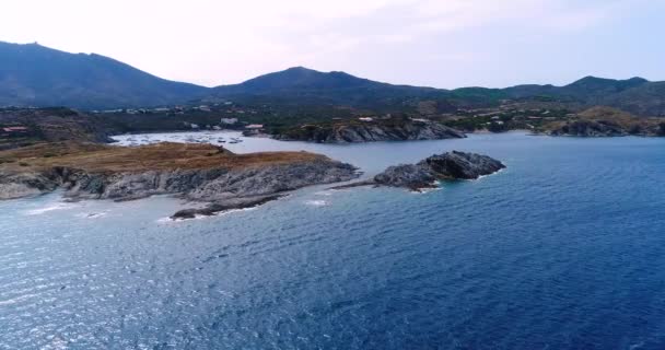 スペインの海岸の空撮 — ストック動画