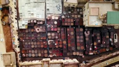 Fez Şehir Fas gökten görülen tabakhane