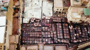 Fez Şehir Fas gökten görülen tabakhane