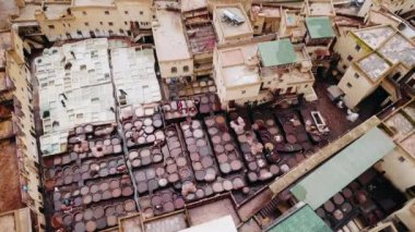 Fez Şehir Fas gökten görülen tabakhane