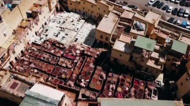 Fez Şehir Fas gökten görülen tabakhane