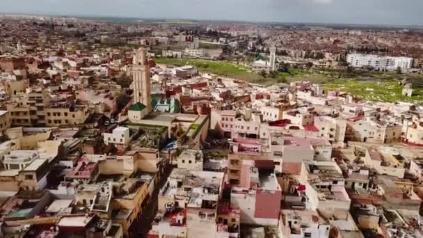 Ciudad Imperial Vista Aérea Marruecos — Vídeo de stock