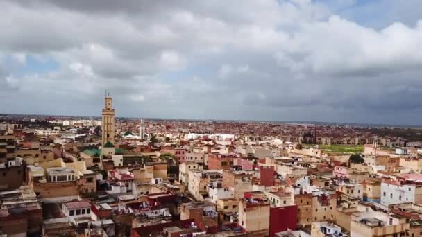 Cidade Imperial Vista Aérea Marrocos — Vídeo de Stock