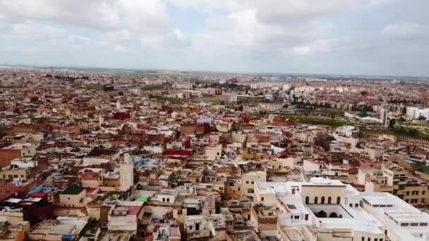 Cidade Imperial Vista Aérea Marrocos — Vídeo de Stock