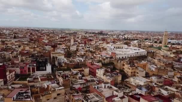 Città Imperiale Vista Aerea Marocco — Video Stock