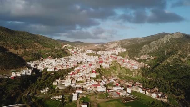 Moulay Aerial View Morocco — Stock Video