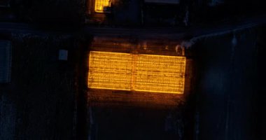 Işıklı serada havadan görünümü, İzlanda