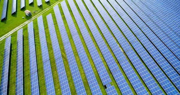 Sonnenkollektoren Aus Der Luft — Stockfoto