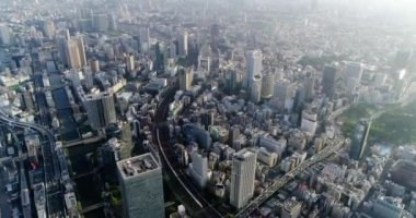 Tokyo körfezi havadan görünüyor.