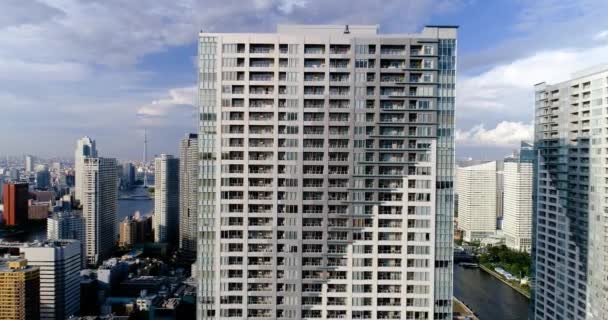 Tokyo Gebouw Lucht Uitzicht — Stockvideo