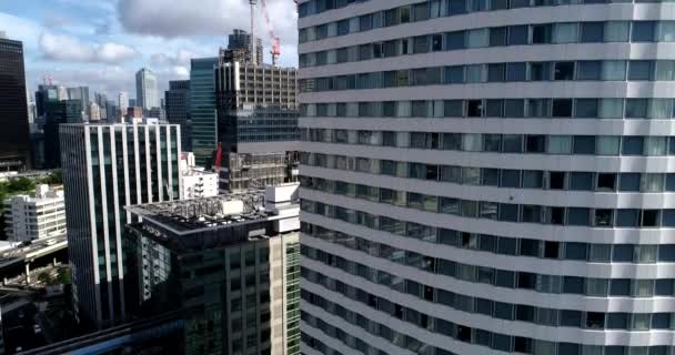 東京ビルを空中から見ると — ストック動画