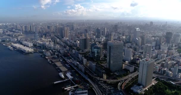Tokyo Bay Πανοραμική Θέα — Αρχείο Βίντεο