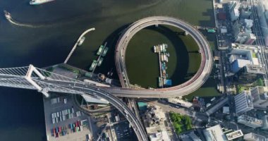 Tokyo Körfezi'İnterchanger havadan görünümü