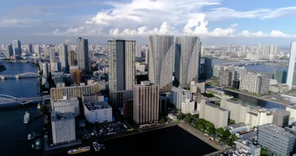 Tokyo Bay Πανοραμική Θέα — Αρχείο Βίντεο