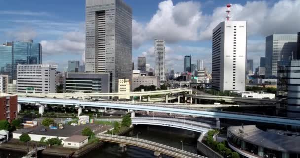 Bucht Von Tokio Aus Der Luft — Stockvideo