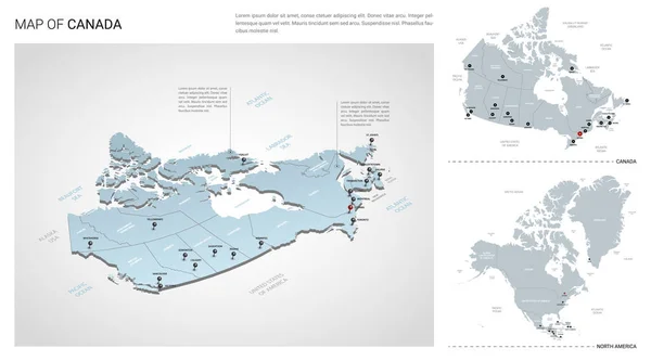 Vectorset van Canada Country. — Stockvector