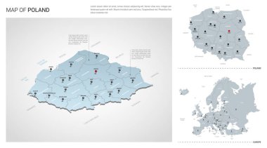 Polonya ülkesinin vektör seti. 