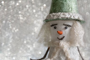 Kardan adam. Noel. Yeni yıl.