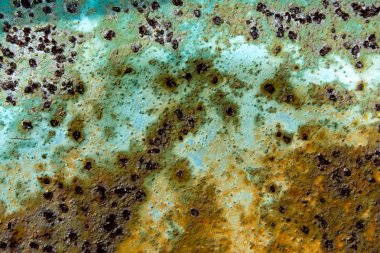 Eskimiş paslı metal doku arka planı