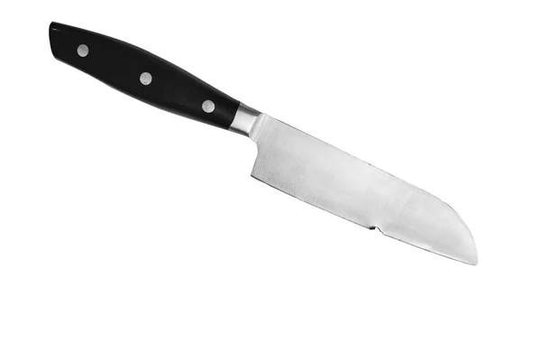 ハード オブジェクトを押すときに発生したナイフの刃の変形 — ストック写真
