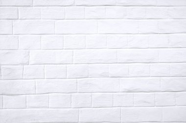Beyaz duvar tuğla dokusu ile